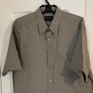 Eddie Bauer Men's Tan Short Sleeve Shirt